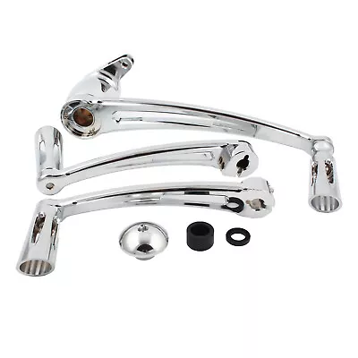 Chrome Brake Arm Pedal Kit Shift Lever W/ Shifter Pegs For Harley Touring 08-13  • $41.77