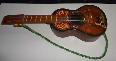 £8.99 • Buy Vintage Wooden Musical Jewellery Box Guitar Shape