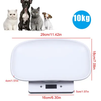 $30.50 • Buy 10KG Digital Pet Scale Electronic Puppies Kitten Animal Weight Scale LCD Display