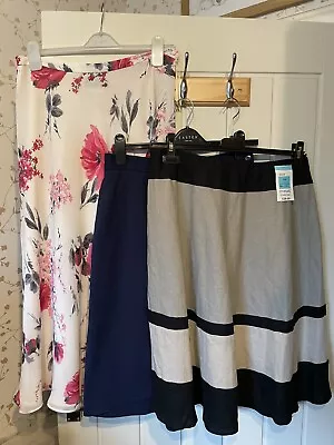 £10 • Buy Skirt Bundle Size 14 Jacques Vert Jaeger M&S Designer Short & Long