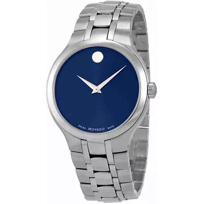 Movado 0606369 Men's Collection Blue Dial Bracelet Quartz Watch • $291.01