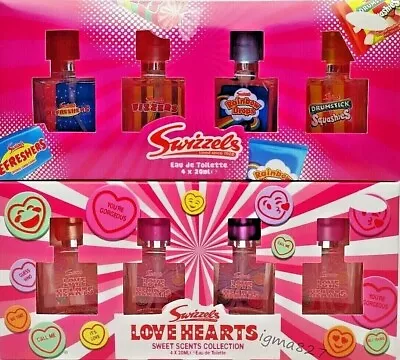 Swizzels & Love Hearts  Eau De Toilette Gift Set 4 X 20ml  Women Girl • £14