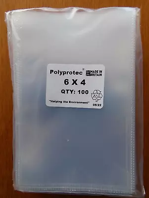£15.75 • Buy 200 Polyprotec 6  X 4  Thick Sleeves For Vintage Postcards Photographs Storage