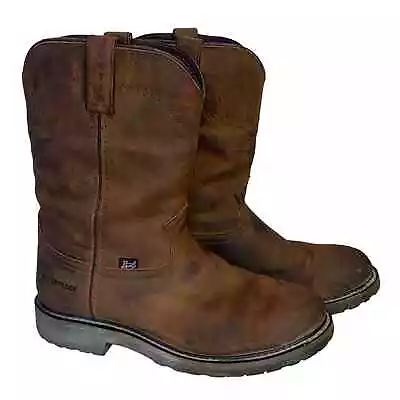 Justin Boots Drywall Waterproof Work Boots WK4960 Size 10EE Wide • $74