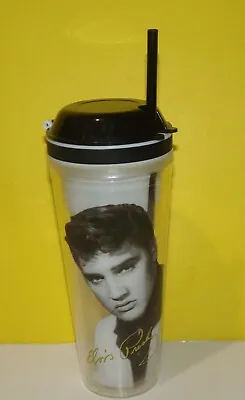 2015 Elvis Presley Combo Snack Liquid Cup With Straw • $10.18