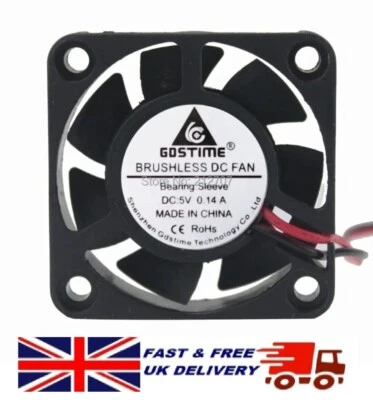 £5.99 • Buy 4010 Sleeve Brushless DC 5v Cooling Computer Printer Fan 40x40x10mm  UK