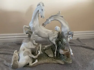 LLADRO Horses Group Porcelain • $1200