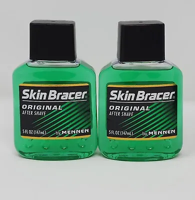 Skin Bracer Original Men's After Shave By Mennen 5 Oz   Lot Of 2 • $16.01