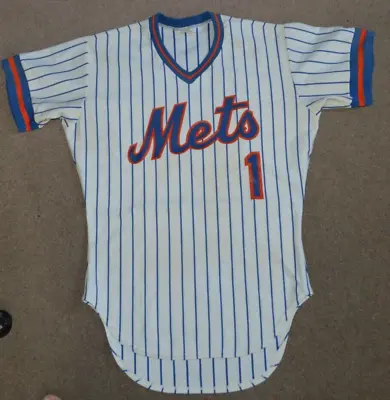 New York Mets Minor League Affiliate 1980s Game Worn Used Rawlings Jersey #1 40 • $149.95