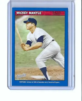 2006 Topps Bazooka Blue Fortunes Mickey Mantle #15 HOF NY  Yankees HOF • $3.99