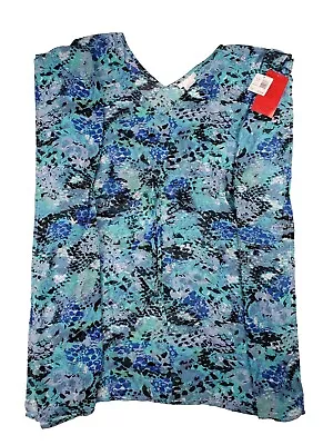 Magicsuit By Miraclesuit Tunic Swimsuit Cover Up Dress Blue One Size New W/ Tag • $54.99