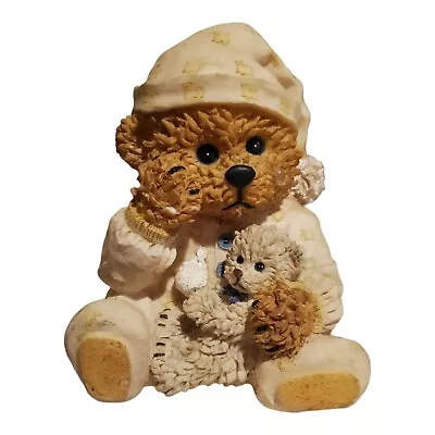 VTG Young's Inc. Teddy Bear Crying Boo Boo Baby Bear Bandaged Hand Resin Bank  • $13