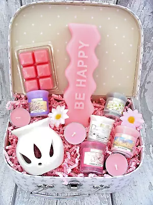 Womens Gift Hamper For Her Birthday Pamper Spa Box Waxmelts Candles • £24.99