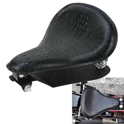$69 • Buy Motorcycle Alligator Leather Spring Solo Bracket Seat For Yamaha V Star 1100 950