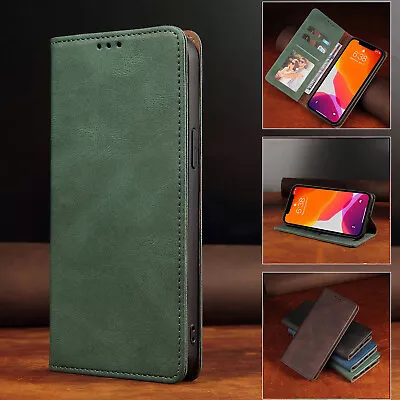 For Samsung S22 S21 FE S20 Ultra S10 S9 S8 Plus Case Leather Wallet Flip Cover • $13.99