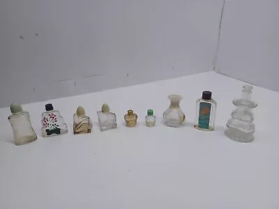 Antique/vintage Glass Miniature Perfume Bottles- Lot Of 9 • $9.99