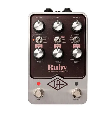 New Universal Audio UAFX Ruby '63 Top Boost Amplifier Ruby  • $426.19