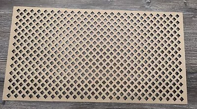 Laserkris 6mm Thick Mdf Diamond Grille 580 X 300mm Size Decorative Screen Panel • £29.95