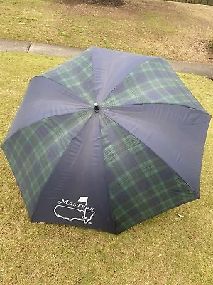Rare Masters Augusta National Oversized Canopy Umbrella Black Watch Pattern • $195