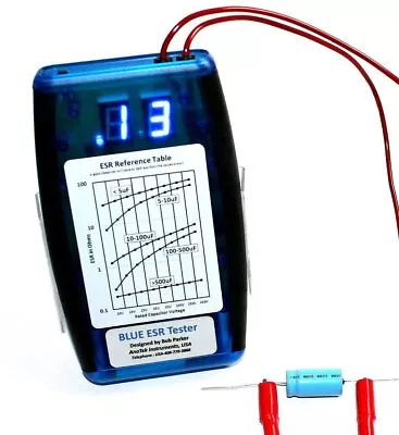 Updated Blue ESR/Low Ohms Meter 0.01 Ohm To 99 Ohm For 1uF Electrolytics • $81.95