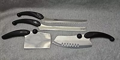Lot Of 4 Knives Miracle Blade III Perfection Series Rock 'n Chop Slicer Scoop • $28.77