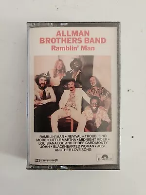 Sealed Allman Brothers Ramblin Man Cassette Tape Vintage Classic Rock Album • $14.99