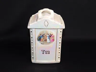 Mepoco Ware China Antique Germany TEA Canister Lustreware 7.5  Tall • $18.95