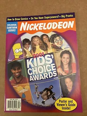 Nickelodeon Magazine Vintage - April 2001 Issue - Kids Choice Awards • $15.99