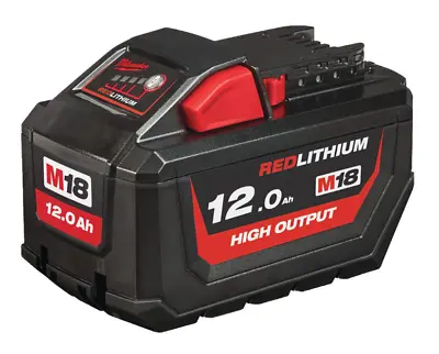 £195.99 • Buy Milwaukee M18HB12 18v M18 12.0Ah Li-ion RED LITHIUM-ION High Output Battery