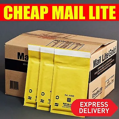 Mail Lite Padded Bags Envelopes 'all Sizes' All Courier - Gold Cheap • £13.96