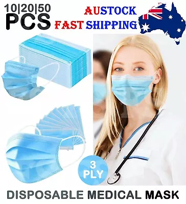 Surgical Face Mask Mouth Masks Protective Anti Bacterial Filter Ce Certified • $35.95