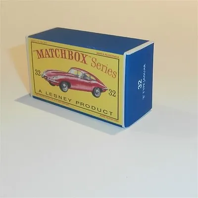 Matchbox Lesney 32 B Jaguar XKE E-Type Empty Repro D Style Box • $9.99