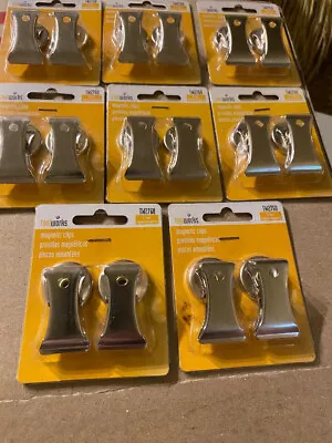 Lot Of 8  --- 2 PACK OF MAGNETIC CLIPS (SHIPS SAME DAY) (16 TOTAL CLIPS) • $15.99