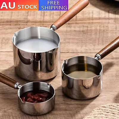 Mini Soup Pot Porridge Cooking Pot Milk Pan With Long Handle Small Saucepan Pot • $12.72