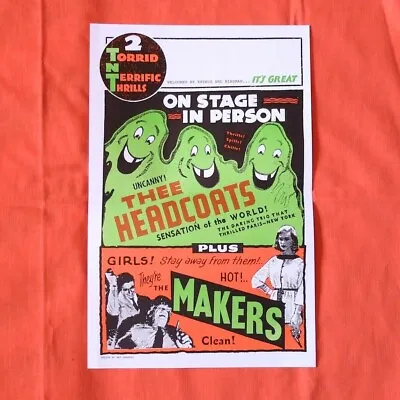 $24.98 • Buy THEE HEADCOATS & THE MAKERS Concert SHOW Poster Garage Rock Punk Estrus