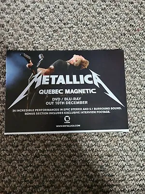 Bel10 Advert 5x8 Metallica : Quebec Magnetic - Dvd/blu-ray • $7.39