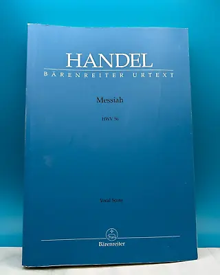 Handel Messiah Bärenreiter Urtext HWV 56 Vocal Score Piano Reduction • £13.85