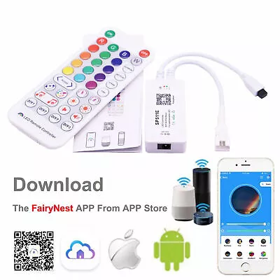 SP511E WIFI Controller For Addressable WS2812B WS2811 LED Strip Light DC 5V-24V • $18.99