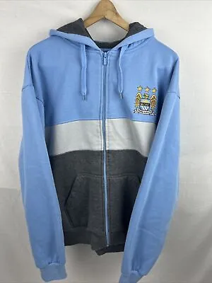 Manchester City FC FULL ZIP Hooded SWEATSHIRT Women’s XL Comfy Soccer Jacket • $34.95