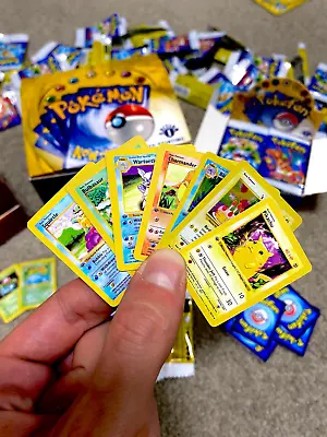 Novelty MINI Pokemon Cards English 1st Edition Base Set Booster Box Pre-packaged • $100