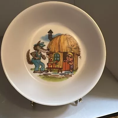 Vintage 1970s Oneida Child's 3 Little Pigs Bowl 3258 5  So Sweet. • $9.99