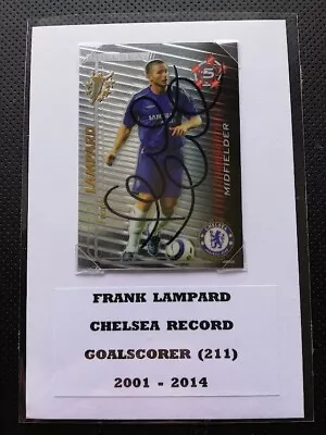 Frank Lampard Chelsea Record Goalscorer Legend Hand Signed Photocard (2) • £16.95