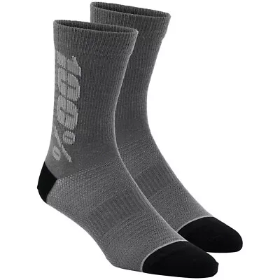 100% Rythym Merino MTB Socks - 6  Charcoal/Gray Small/Medium • $23.13