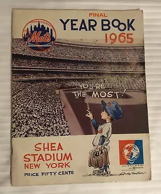 ORIGINAL 1965 NEW YORK METS OFFICIAL YEARBOOK Final Edition • $29