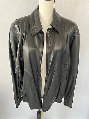 Zilli Leather Jacket Luxury Men  France  Limited Exclusive Size 52 • $620