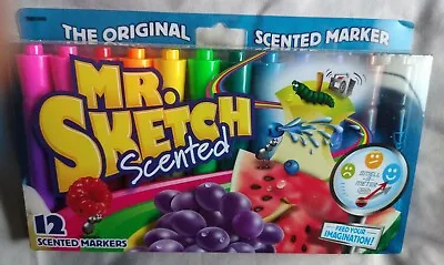 Mr. Sketch Scented Markers Chisel Tip Assorted Colors 12 Pack New SHIPS FAST • $19.99