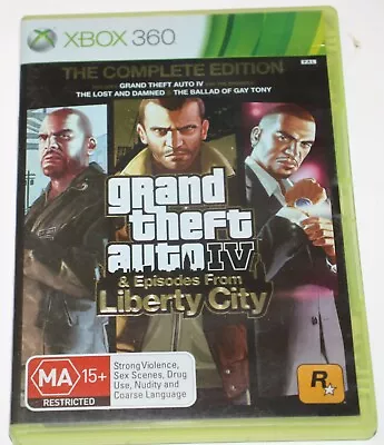 XBOX 360 Game  Grand Theft Auto IV & Episodes From Liberty City Complete Edition • $26.99