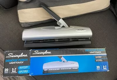 Swingline LightTouch High Capacity Desktop Punch 2-7 Holes 20 Sheets • $12