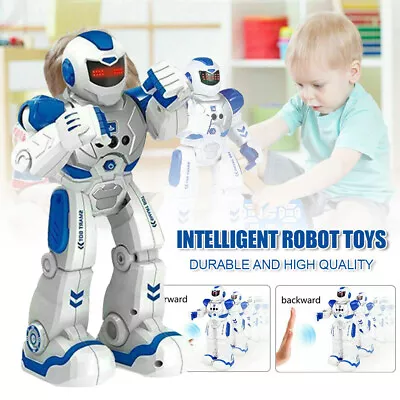 Kids Blue Intelligent RC Smart Robot Toy Remote Control Smart Walking Toys UK • £0.01