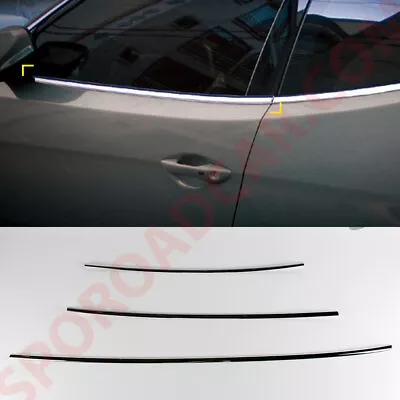 Chrome Window Under Line Sill Molding For Hyundai 2011-2018 Veloster K-264 • $39.97